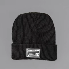 Gorro Label Negro - Negro Oscuro
