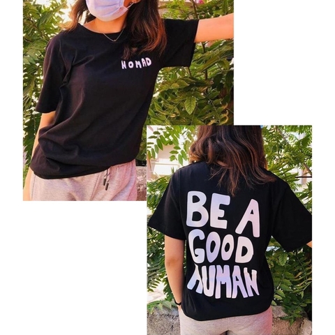 Camiseta Jimin bts Nomad Be A Good Human - em Algodão - (ESTOQUE BRASIL)