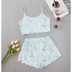 Pijama Babydoll BTS - Conjuntinho completo (ESTOQUE BRASIL) na internet