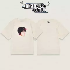 Camiseta JIN #RUNSEOKJIN EP TOUR BTS - em Algodão - (ESTOQUE BRASIL) na internet
