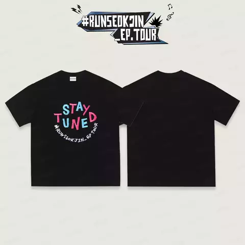 Camiseta JIN stay tuned #RUNSEOKJIN EP TOUR bts - (ESTOQUE BRASIL) - comprar online
