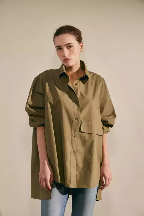 CAMISA OVER IRREGULAR (AWADA) - comprar online