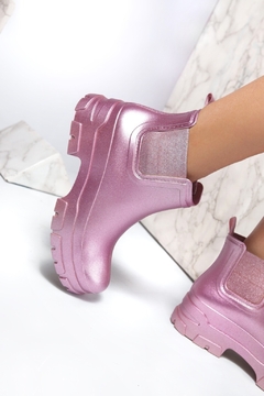 EMMA BOTA METALIZADA ROSA