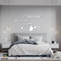 Painel Snoopy - Loja de Painéis Decorativos | Wood Vibes Laser Art Design