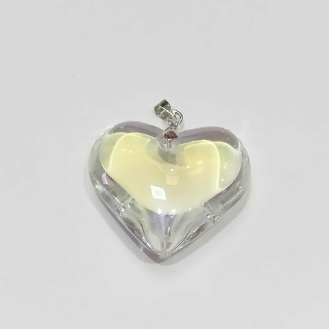 Dije corazòn de vidrio X35mm - comprar online