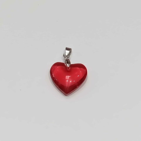 Dije corazòn de vidrio x 20mm - comprar online