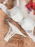 Conjunto de lingerie importado ZeD strass branco 8076 - loja online