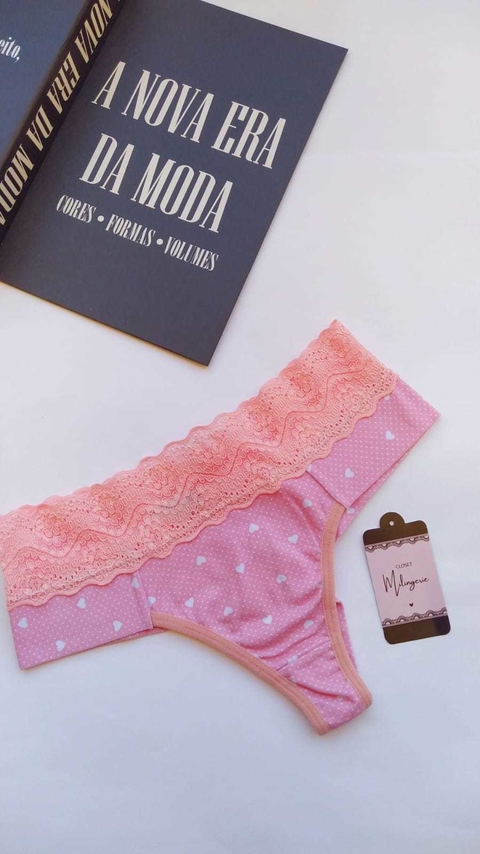 CALCINHA LÍVIA - ROSA ESTAMPADA