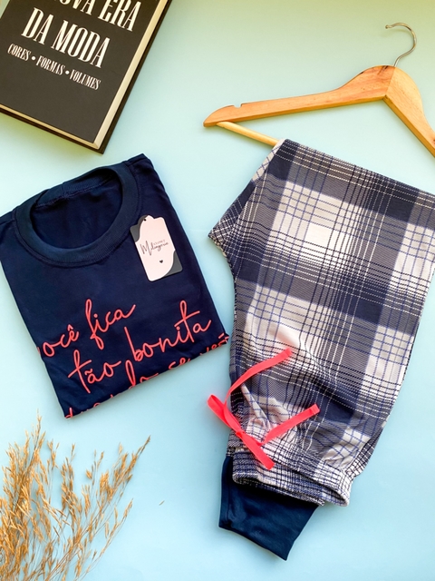 Pijama Helena - Listrado Azul