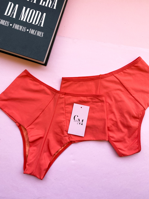 Calcinha Cintura Alta - Terracota
