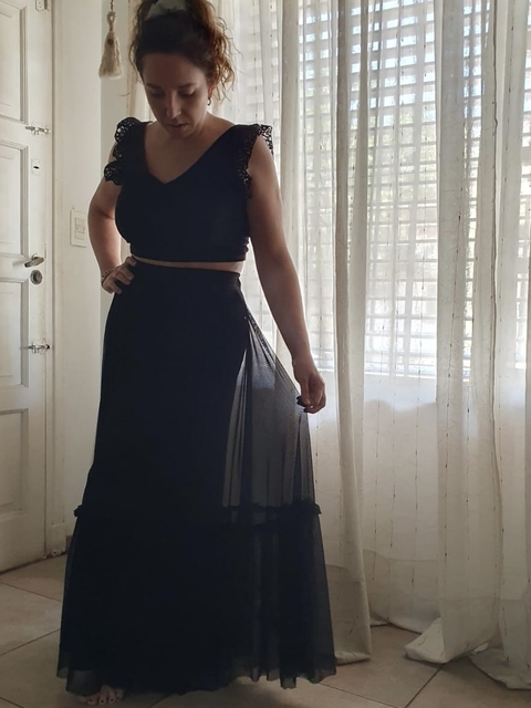 Pollera Lore tul volado