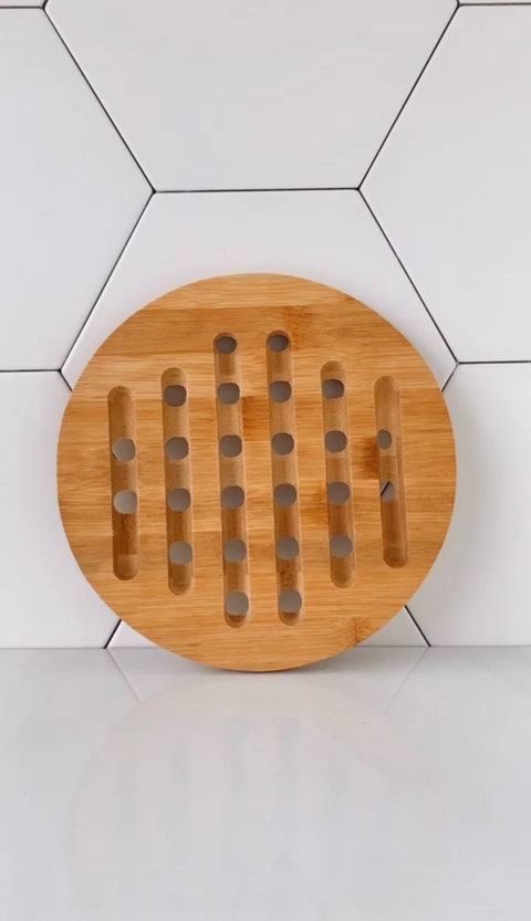 DESCANSO DE BAMBU REDONDO