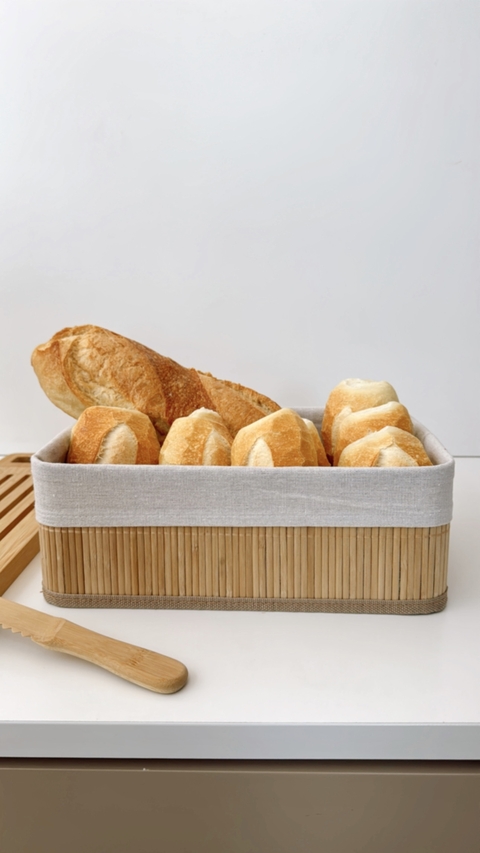 CESTO DE BAMBU PARA PÃES - G