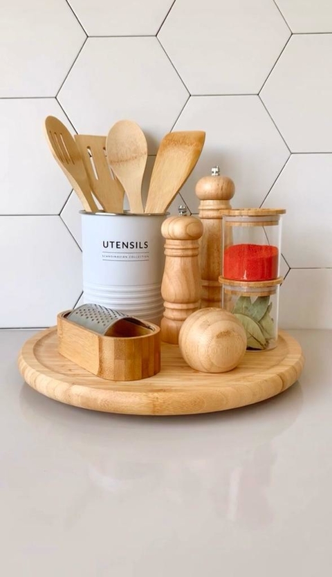 TÁBUA GIRATÓRIA DE BAMBU - loja online