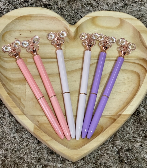 Caneta Borboleta Luxo