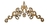 Aplique Cantoneira Notre Dame 8x8cm kit com 2 - comprar online