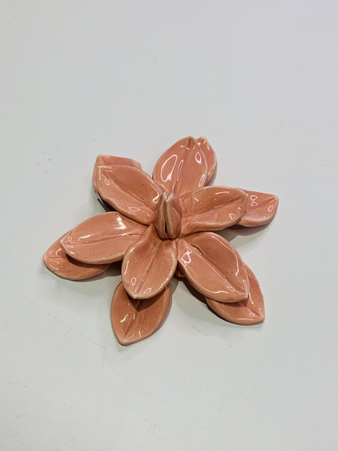 FLOR PESSEGO EM CERAMICA - 11288