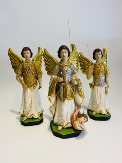 SÃO MIGUEL ARCANJO COLORIDO 30CM - loja online