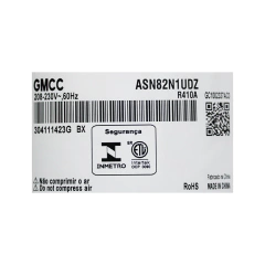 Compressor 9.000 Btu/h 220/60/1F R410A Rotativo GMCC / Toshiba ASN82N1UDZ - 180002 na internet