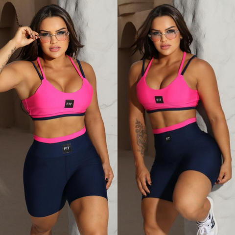 Conjunto Short Fit bicolor 10 - comprar online