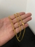 KIT LOTE 10 CORDÕES 10 PULSEIRAS GRUMET 3MM 18K - comprar online
