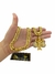KIT 13MM GRUMET CORDÃO PULSEIRA PINGENTE TIO PATINHAS CRAVEJADO - BANHADO A OURO - comprar online