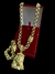 LOTE 5 CORDÕES 5 PULSEIRAS 5 PINGENTES FRISO TRIPLO 13MM FECHO ESPECIAL - BANHADO A OURO - comprar online