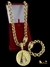 LOTE 5 CORDÕES 5 PULSEIRAS 5 PINGENTES FRISO TRIPLO 13MM FECHO ESPECIAL - BANHADO A OURO - loja online