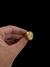Anel Jesus Redondo Cravejado - Banhado A Ouro 18K - comprar online