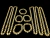 KIT LOTE 5 CORDÕES 5 PULSEIRAS FRISO S 13MM 18k