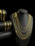 LOTE 5 CORDÕES + 5 PULSEIRAS Grumet 3x1 de 5MM 18k