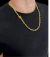 CORDÃO CADEADO 6MM- BANHADO A OURO 18K - Elite imports 18k