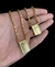 ESCAPULÁRIO FÉ TIJOLINHO 3MM - BANHADO A OURO 18k