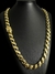 CORDÃO FRISO S 13MM NOSSA SENHORA BNHADO OURO 18K - Elite imports 18k