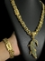 Kit Dubai 15mm Fecho Especial Pingente Jacaré Banhado A Ouro 18k - loja online
