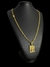 Cadeado 5mm + Pingente Nossa Senhora Banhado A Ouro 18k - Elite imports 18k