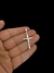 PINGENTE CRUZ CRUCIFIXO CRISTO INRI (P) - BANHADO A PRATA 925 / 50 MILÉSIMOS