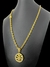 CORDÃO CADEADO 5MM + PINGENTE NOSSA SENHORA - BANHADO A OURO 18K - loja online