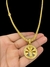 CODÃO + PULSEIRA CADEADO DUPLO 5MM + PINGENTE BANHADO A OURO 18K - Elite imports 18k