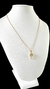 CORDÃO FEMININO 1MM TIGRESA CRAVEJADO - BANHADO A OURO 18K 967