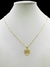 CORDÃO FEMININO 1MM CORAÇÃO ÁRVORE DE VIDA - BANHADO A OURO 18K
