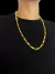 CORDÃO TIJOLINHO TRANÇADO 6MM - BANHADO A OURO 18K - comprar online