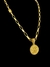 Cordão Tijolinho 6mm Pingente São Jorge (P) - Banhado Ouro 18k na internet
