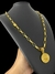 Cordão Tijolinho 6mm Pingente São Jorge (P) - Banhado Ouro 18k - Elite imports 18k