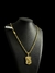 CORDÃO CADEADO 5MM + PINGENTE UNICÓRNIO - BANHADO A OURO 18K - comprar online
