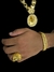 KIT CORDÃO DUBAI 17MM PULSEIRA GRUMET 13MM + ANEL + PINGENTE - BANHADO A OURO 18K - loja online