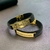 KIT 2 PULSEIRAS DE COURO 13MM FÉ/ ORE, ESPERE, CONFIE - BANHADO A OURO 18K