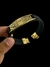 KIT 2 PULSEIRAS DE COURO 13MM FÉ/ ORE, ESPERE, CONFIE - BANHADO A OURO 18K na internet