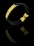 KIT 2 PULSEIRAS DE COURO 13MM FÉ/ ORE, ESPERE, CONFIE - BANHADO A OURO 18K - Elite imports 18k