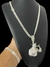 CORDÃO + PINGENTE GRUMET 7MM + PINGENTE - BANHADO A PRATA 925 / 50 MILÉSIMOS - comprar online